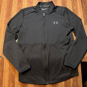 Under Armour Black Retro Tech Sportswear Running Zip Jacket Medium
